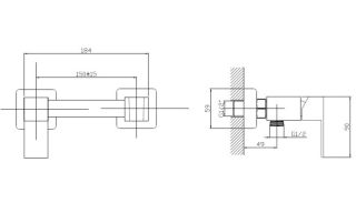 Гигиенический душ со смесителем Haiba HB5521 хром